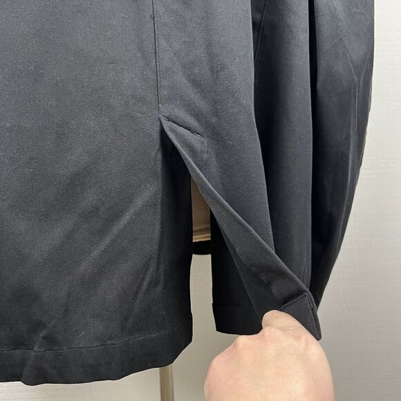 Universal Standard Willa Jacket 4XL Womens New Black Curved Twill Button Front - Picture 9 of 10